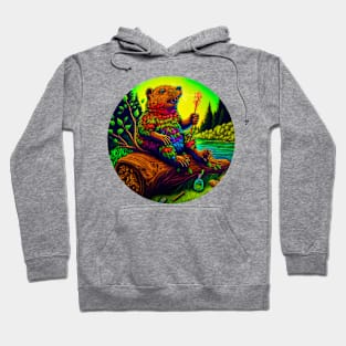 Psychedelic Beaver Boy No.2 Hoodie